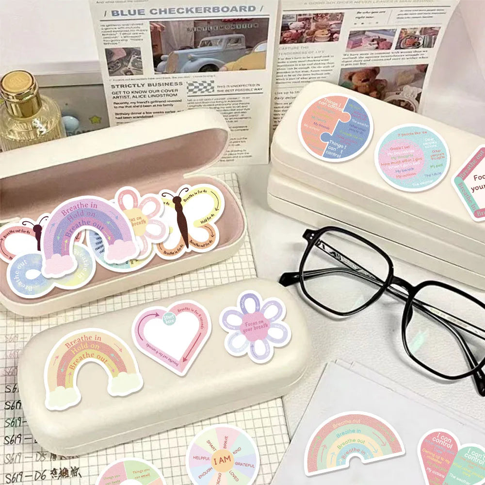 60PCS Creative Cute Hand drawn Animal Decoration Stickers Phone Cases Laptop Cups Speaker Toy Stickers