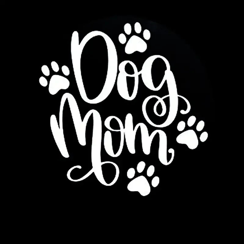 Show Your Love For Your Dog - Adorable Dog Mom Decal Vinyl Sticker For Cars, Trucks, SUVs, And More!