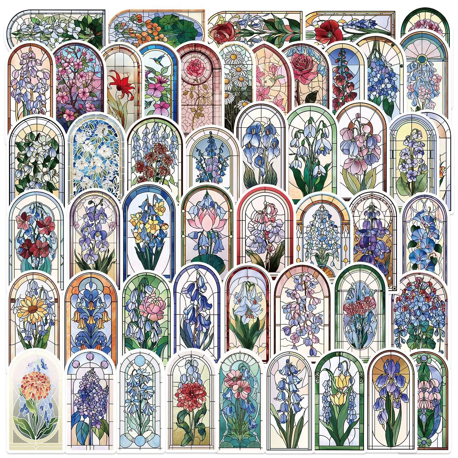 50/100PCS Cartoon Retro Vintage Design Graffiti Stickers Decoration Guitar Notebook Luggage DIY Waterproof