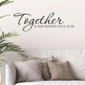 A Creative English Pattern Wall Sticker, Self-Adhesive for Home Decoration.