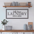 Transform Your Home with Creative Laundry Wall Decals - Removable Vinyl Wall Stickers for Living Room & Bedroom