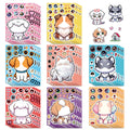 8/16 Pcs Cartoon Cute Dog Make A Face Puzzle Stickers DIY Game for Birthday Gift Reward Cup Phone Helmet Bicycle Decals