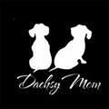 Dachsy Mom Funny Dog Dachshund Car Sticker For Laptop Water Bottle Car Truck Van SUV Motorcycle Vehicle Paint Window Wall Cup To