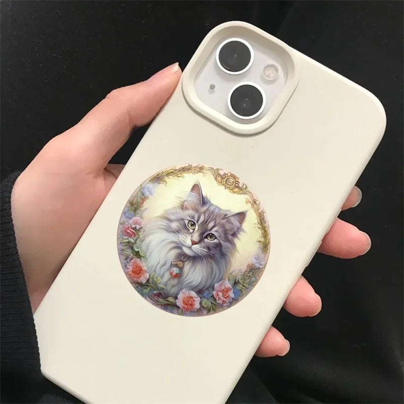 10/30/50PCS Kawaii Forest Cat PVC Sticker Aesthetic DIY Colorful Decoration Scrapbooking Stationery School Supplies for Kids