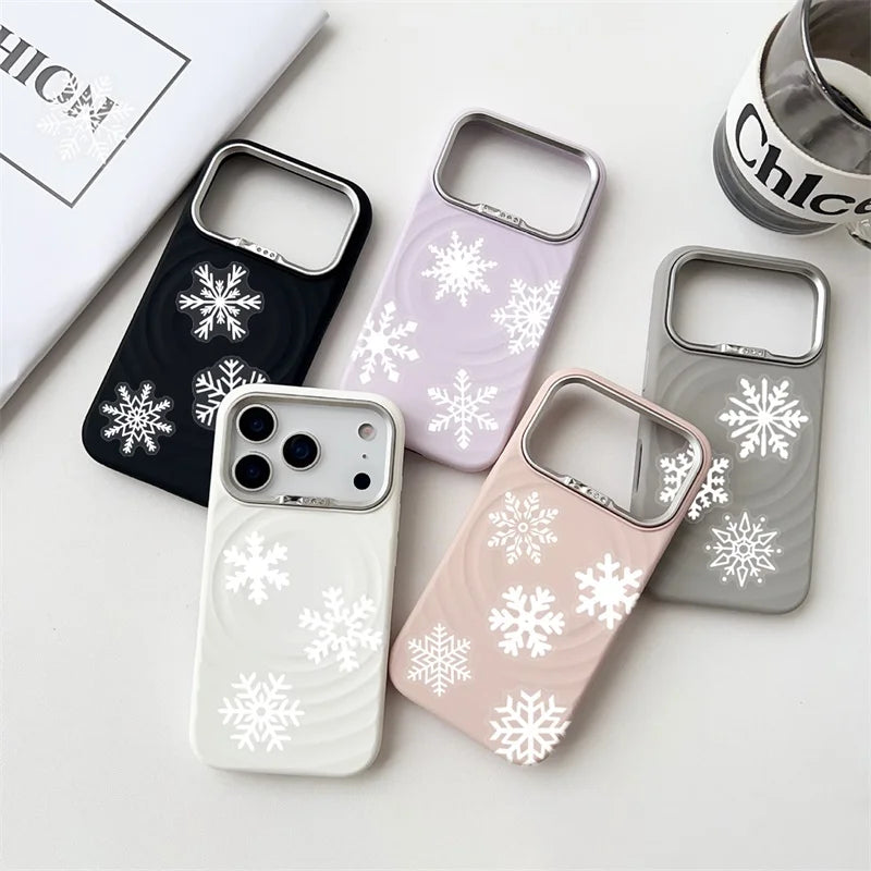50PCS Transparent White Snowflake PET Phone Sticker Aesthetic Tear Open Decoration DIY Laptop Luggage Graffiti Decals