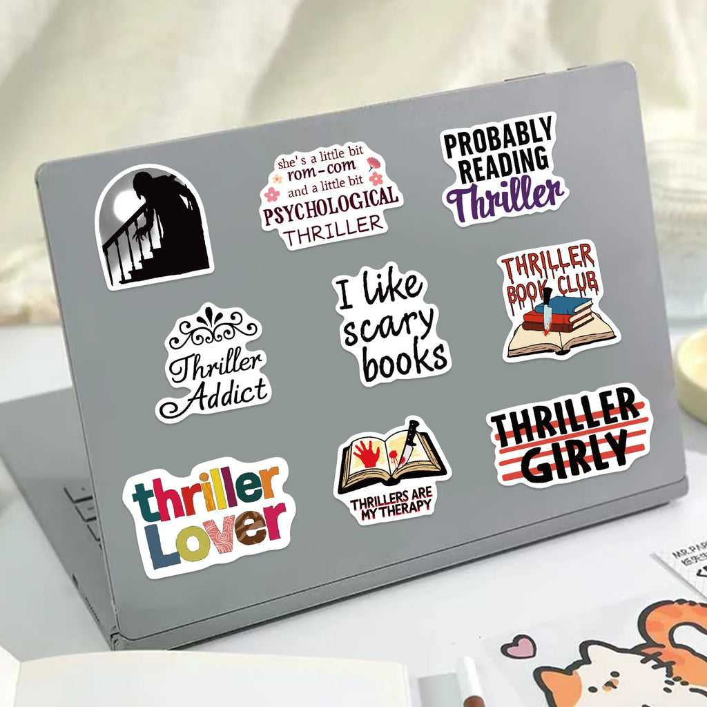 50/100PCS Cartoon Thriller Book Graffiti Stickers Decorative Guitar Notebook Luggage DIY Waterproof Stickers
