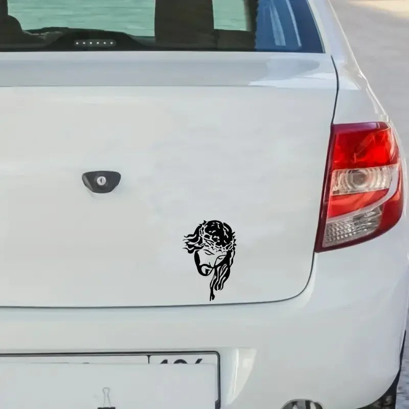 Vinyl Christian Symbol Car Sticker - Perfect For Laptop, Water Bottle, Phone, Car, Truck, Motorcycle, Vehicle, Paint, Cup, Bumpe