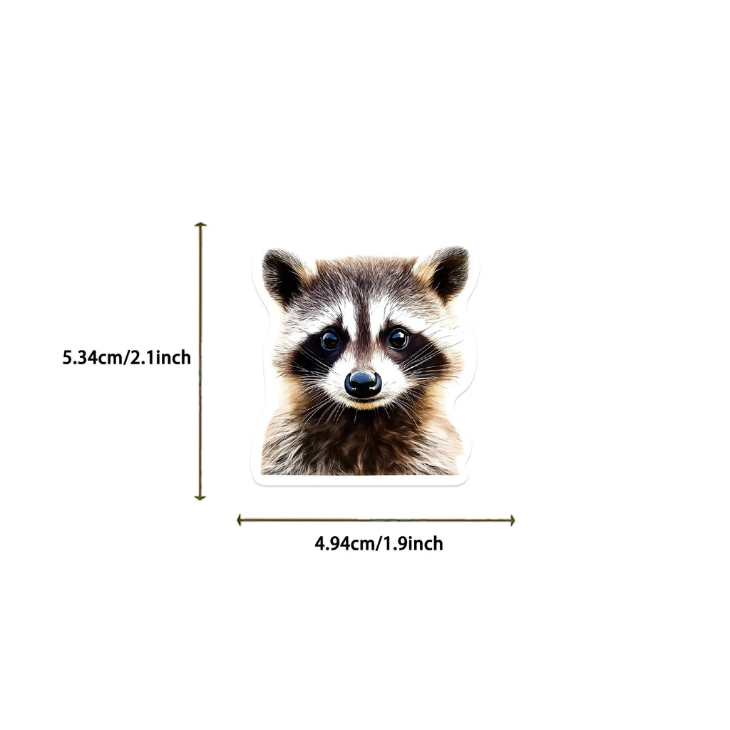 50 Pcs Cartoon New Raccoon Graffiti Stickers Decorative Guitar Notebook Luggage DIY Waterproof Stickers
