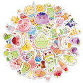 56-Pack Summer Dessert Cold Drink Cake Food Stickers Set Notebook Student Stationery Luggage Helmet Decoration Stickers
