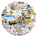 57PCS Creative Arabic Meme Sticker Pack DIY Brochure Decoration Phone Case Laptop Water Cup Tablet Sticker