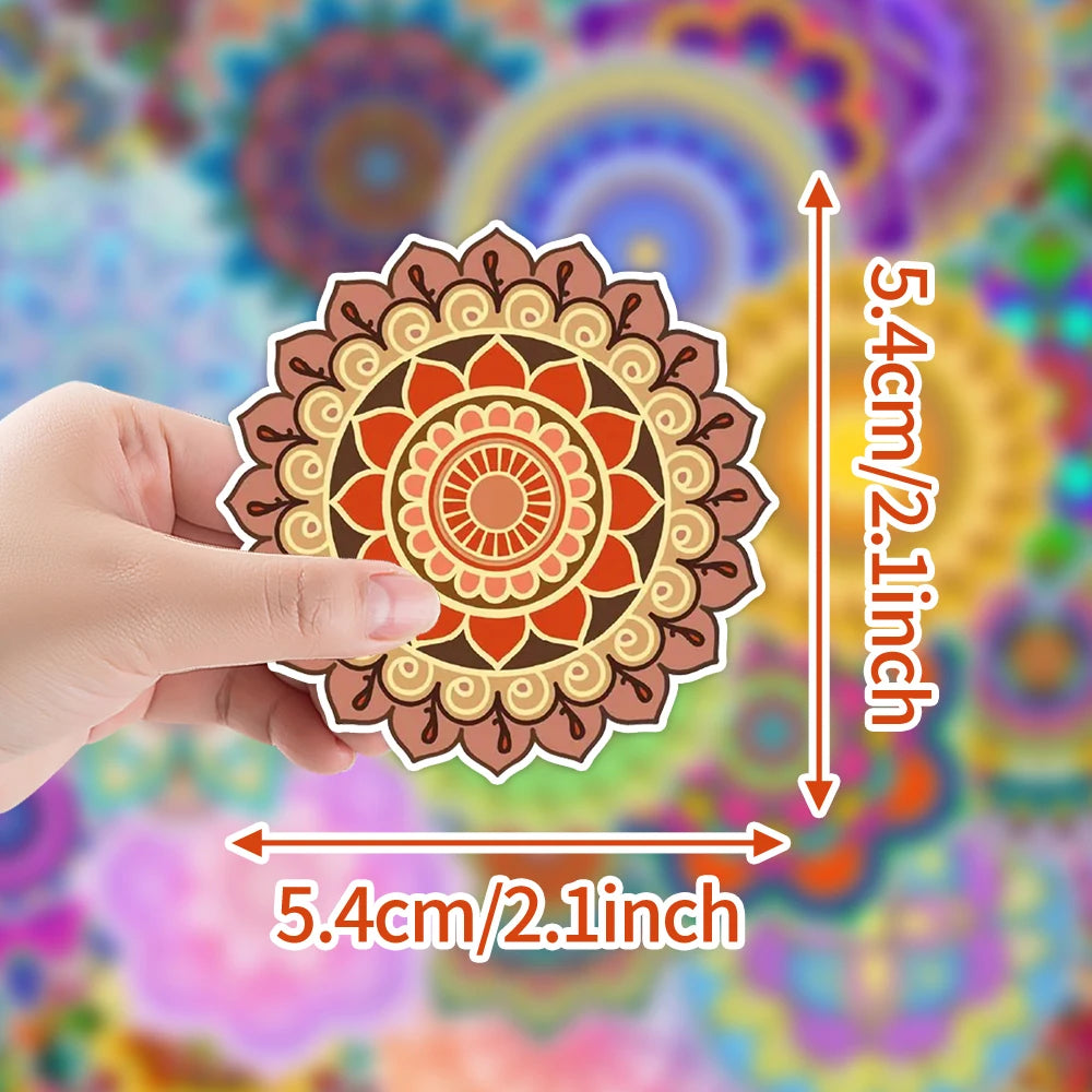 50PCS Fresh Plant Flower/Datura Stickers for Mobile Computers, Water Cups, Decorative Stickers for Laptops Waterproof  Stickers