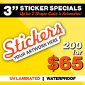 200 - 3" Sticker Special